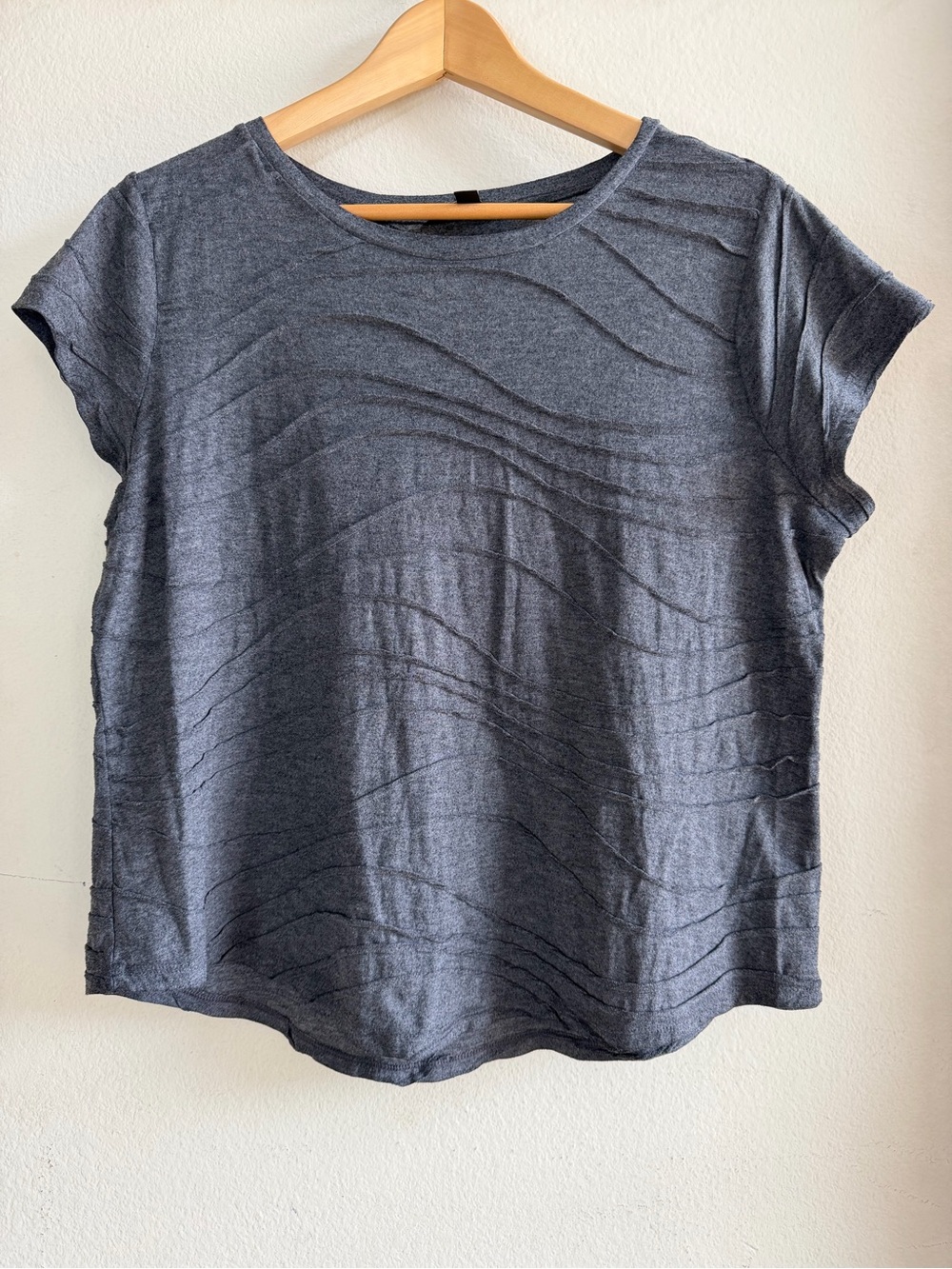 Simply Vera Vera Wang Heather Charcoal Knit Top